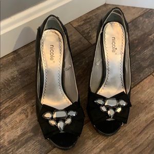 Nicole 6.5 Black Heels